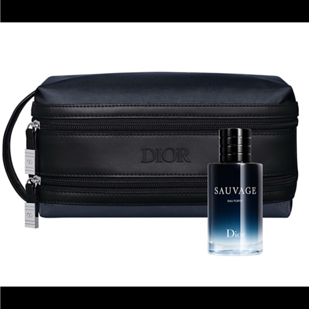 Dior Toiletry Bag with Sauvage cologne